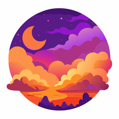 vector illustration of a landscape