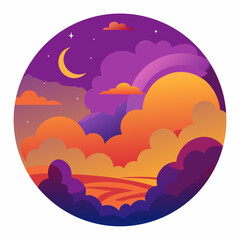 moon in the night