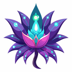 abstract flower tattoo