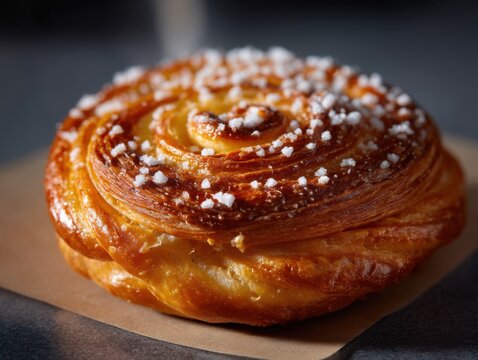 Spanish ensaimada pastry professional corporate style presentation