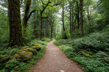 explore enchanting forests of oregon during summer where sunlight filters through lush canopy and illuminates