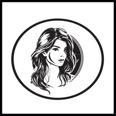 Girl Logo Illustration design art