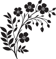 A seamless black and white floral pattern with intricate flower, leaf, and swirl elements for elegant vector art, perfect for wallpaper or tattoo designs
