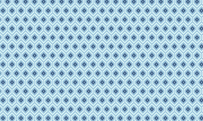 Seamless African Pixel Pattern with Hexagonal and Diamond Tribal Motifs