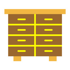 Drawers Vector Design Icon Style