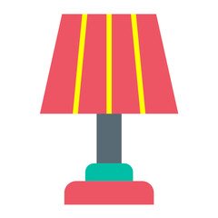 Table Lamp Vector Design Icon Style