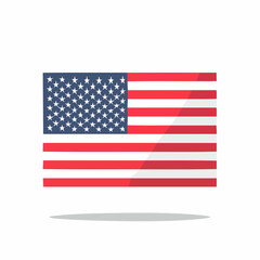 American Flag in Sunlight: A symbol of liberty and independence, the American flag proudly waves, embodying the nation's history, freedom, and democratic ideals.