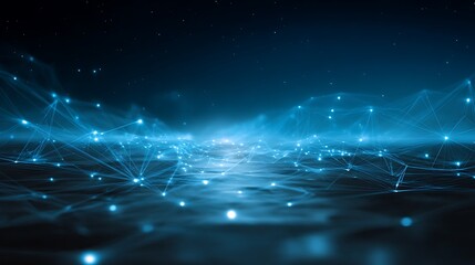 Business technology internet network data concept with glowing UI background futuristic digital interface clean vector layout