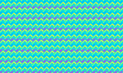 Bold African Seamless Pattern with Hand-Drawn Zigzag Tribal Motifs