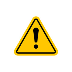 yellow warning triangle sign