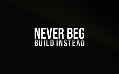 A minimalist image of the inspirational phrase 