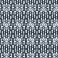 Seamless Geometric Pattern in Navy Blue and White Colors