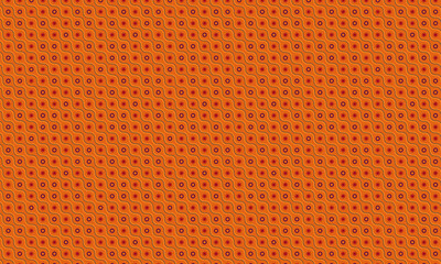 Decorative Seamless Wave Pattern with Geometric Circle and Star Elements