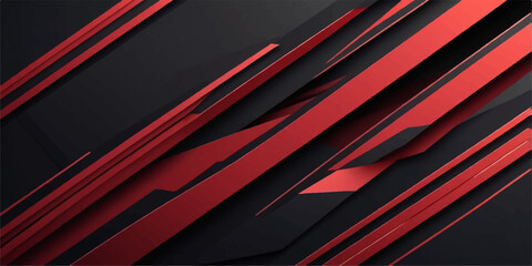 Obraz premium Abstract red and black background with bold contrasting colors and dynamic patterns