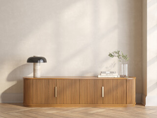 Modern style conceptual interior room 3d illustration