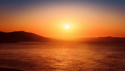 Naklejka premium Sunset-inspired smooth gradient with warm tones.