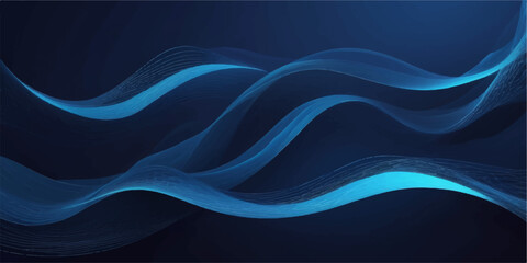 Abstract blue wave design with flowing lines and a modern light texture for a business concept backdrop