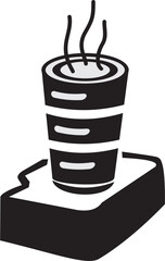 Vector ilustration of coffe and camera