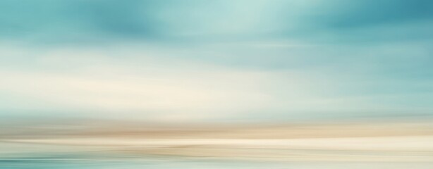 Fototapeta premium The Serene Horizon Blending Tranquility with Abstract Blues and Soft Tones
