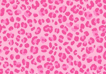 Bright pink leopard fabric texture