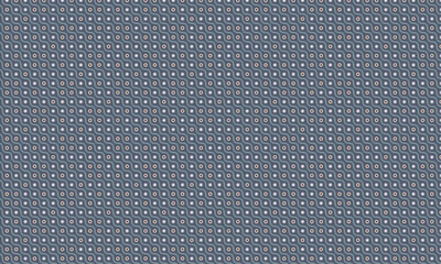 Decorative Seamless Wave Pattern with Geometric Circle and Star Elements