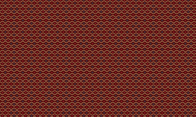 Fototapeta premium Decorative Seamless Wave Pattern with Geometric Circle and Star Elements