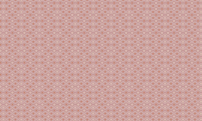Decorative Seamless Wave Pattern with Geometric Circle and Star Elements
