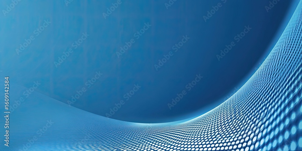 Fototapete calm continuum: soft 3d waves of tranquility cascade across the screen.