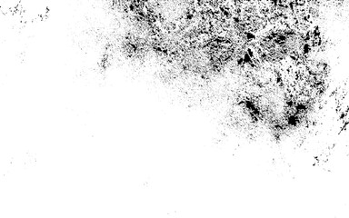 A Distressed Monochrome Backdrop with Grainy Details. Overlay with Dust and Scratches for the Creation of Grungy Designs. Vector Illustration.
