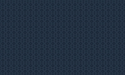 Decorative Seamless Wave Pattern with Geometric Circle and Star Elements