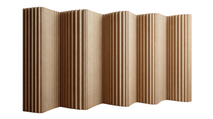 Detailed closeup, weathered brown corrugated metal roof texture in architectural photography.