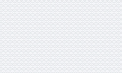 Decorative Seamless Wave Pattern with Geometric Circle and Star Elements