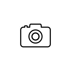 Camera icon simple style Isolated vector illustration