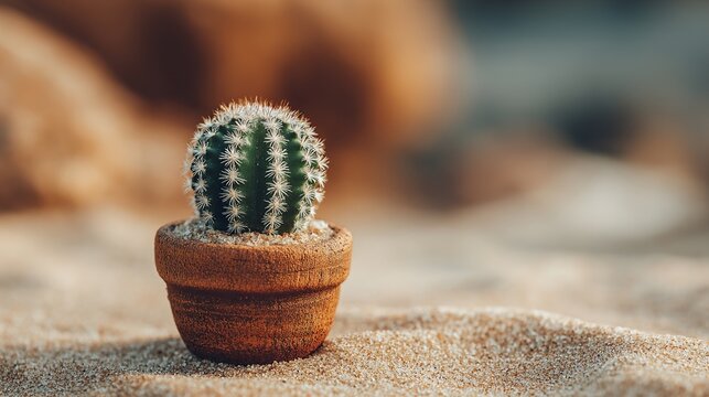 close up of a barrel cactus