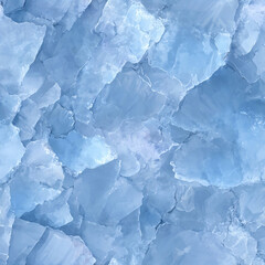 Obraz premium Seamless Cracked Ice Texture Background with Cold Blue Frozen Surface Pattern for Winter and Nature Themes 