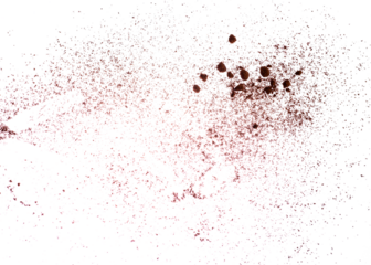 Dry soil explosion isolated on transparent background	