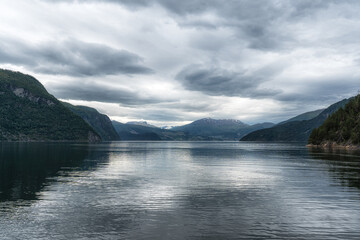 Fototapeta premium Storfjorden during summer