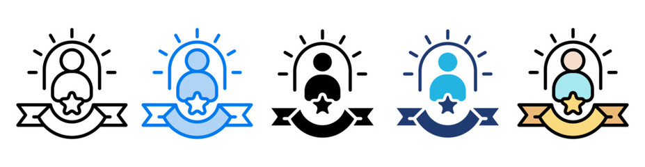 Personal Branding icon set multiple style collection