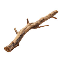 Fototapeta premium Natural wooden branch resting on a surface, ideal for rustic decor or nature-themed projects
