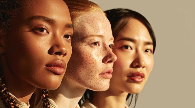 A beautifully composed image showing diverse profiles of people standing side by side. A powerful visual for inclusion, equality, social impact campaigns, and modern brand storytelling.
