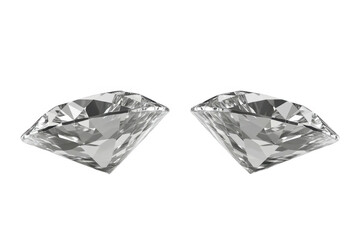 Two Gems Sparkle on a Dark Stage with Luxury Concept