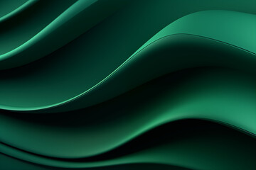 Obraz premium Abstract background with green wavy background