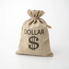 Dollar Sign Fabric Tote Bag