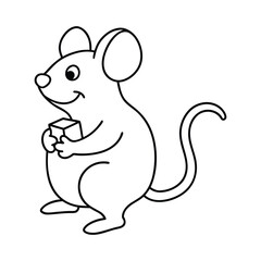 mouse with cheese