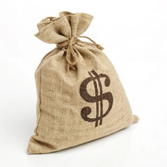 Dollar Sign Fabric Tote Bag