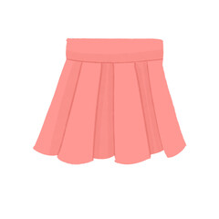 Pink skirt for sport or travelling