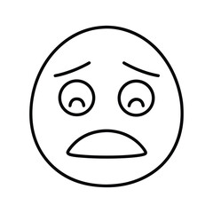 Fototapeta premium sad smiley face