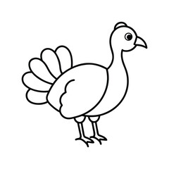 vector illustration of cartoon duck