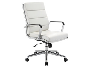 White Executive Office Chair on transparent background
