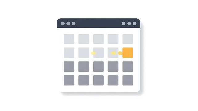 Digital calendar interface displaying dates, events highlighted, and a clean design for scheduling